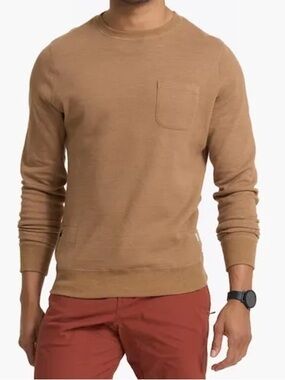 Vuori Jeffreys Pullover Long Sleeve Crew Neck Shirt Camel Brown Men's Size XXL